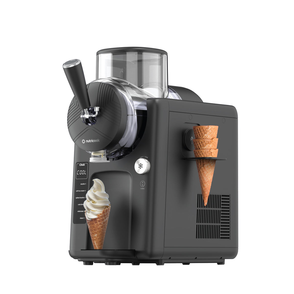 Nutricook NC-FRS330K Frost Ice Cream Machine ā 1.8 Liter Capacity | 6 Programs | No Pre-Freeze