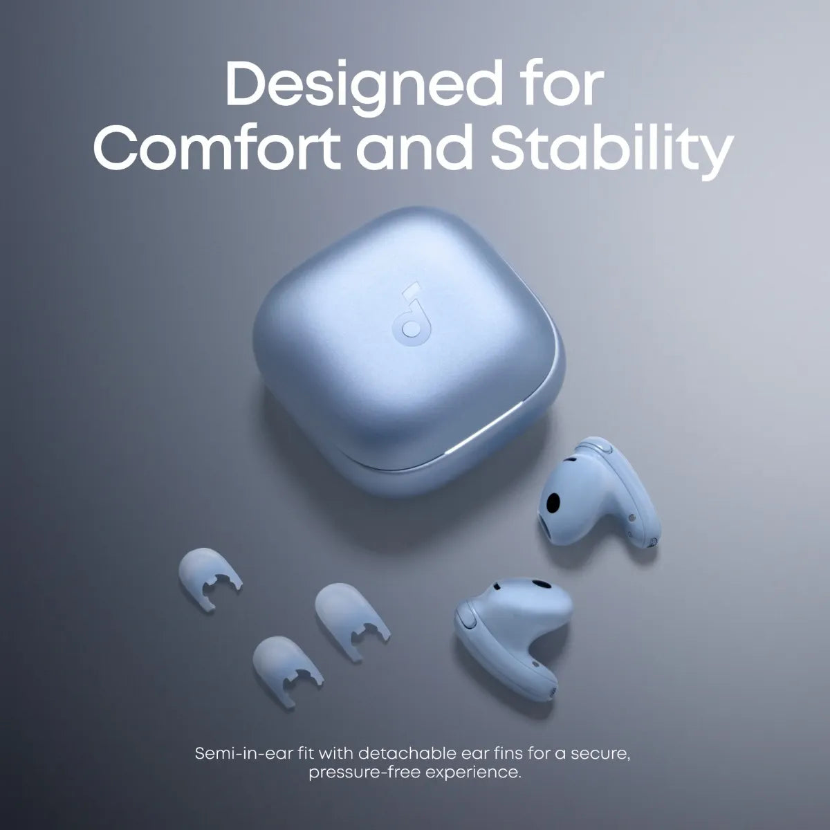 Soundcore Liberty Buds Wireless Semi-in-Ear Earbuds - Light Blue (D1200H31)