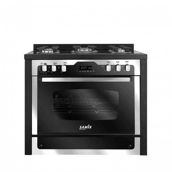 Samix Unionaire I-chef Silver Edition Gas Cooker 5 Burners 60*90 CM