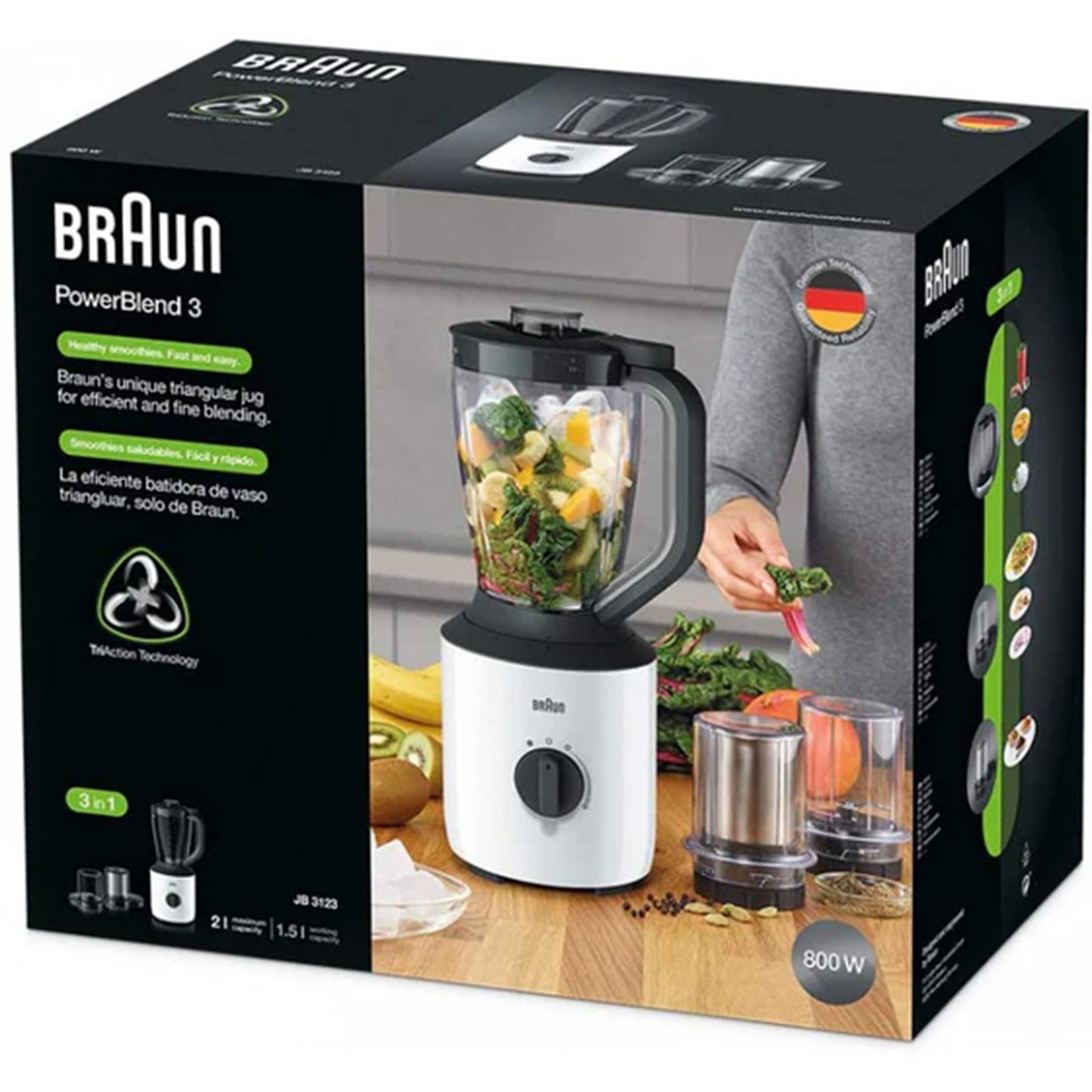 Braun Power Blend - Jug Blender - 1.5L - DNA (JB3123WH)