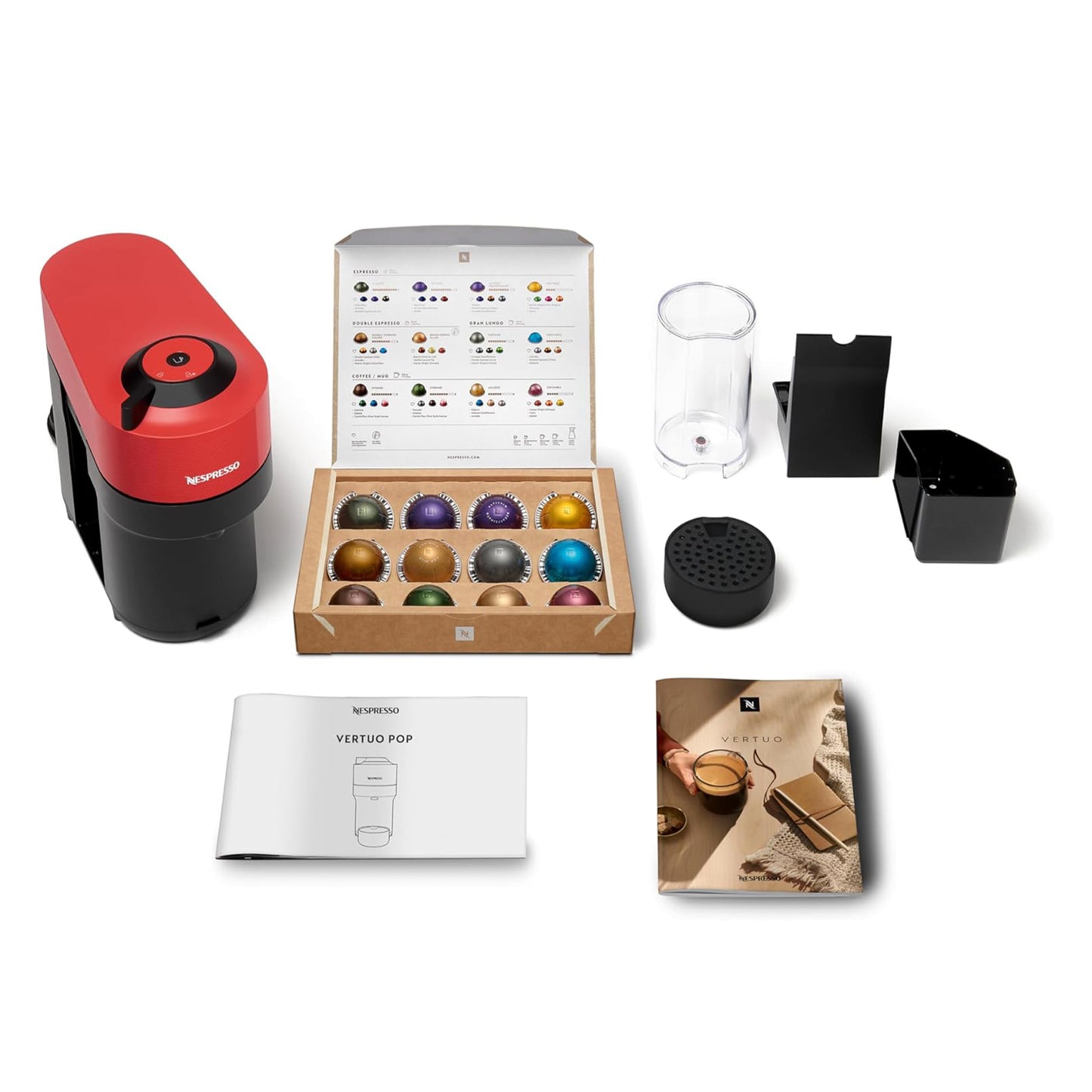 Nespresso Vertuo Pop coffee machine by Nespresso, Spicy Red