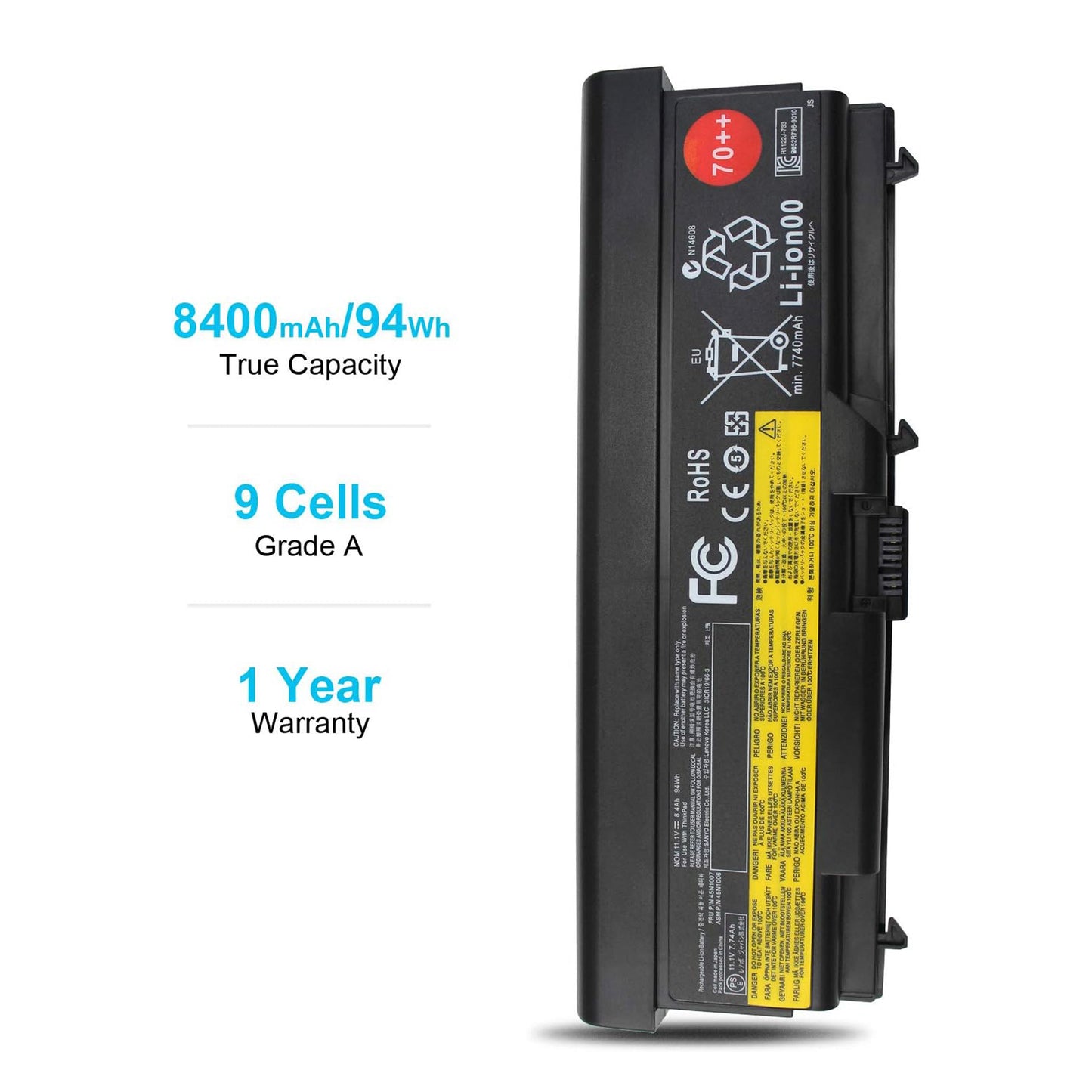 Lenovo Thinkpad Battery 70++ 9 Cell High Capacity For L & T Series (0A36303)