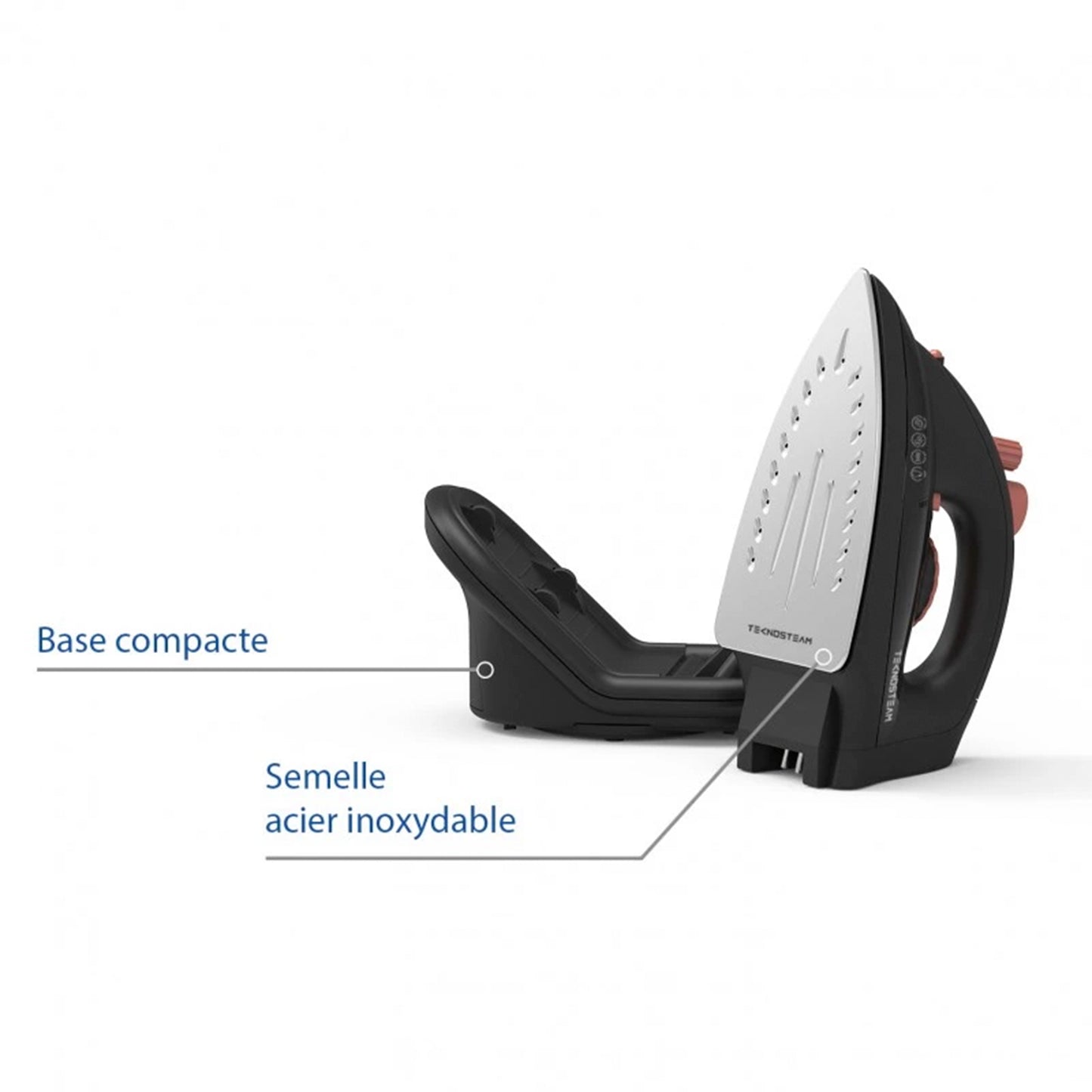 Teknosteam Cordless Steam Iron, 1800 Watt (TF55B)