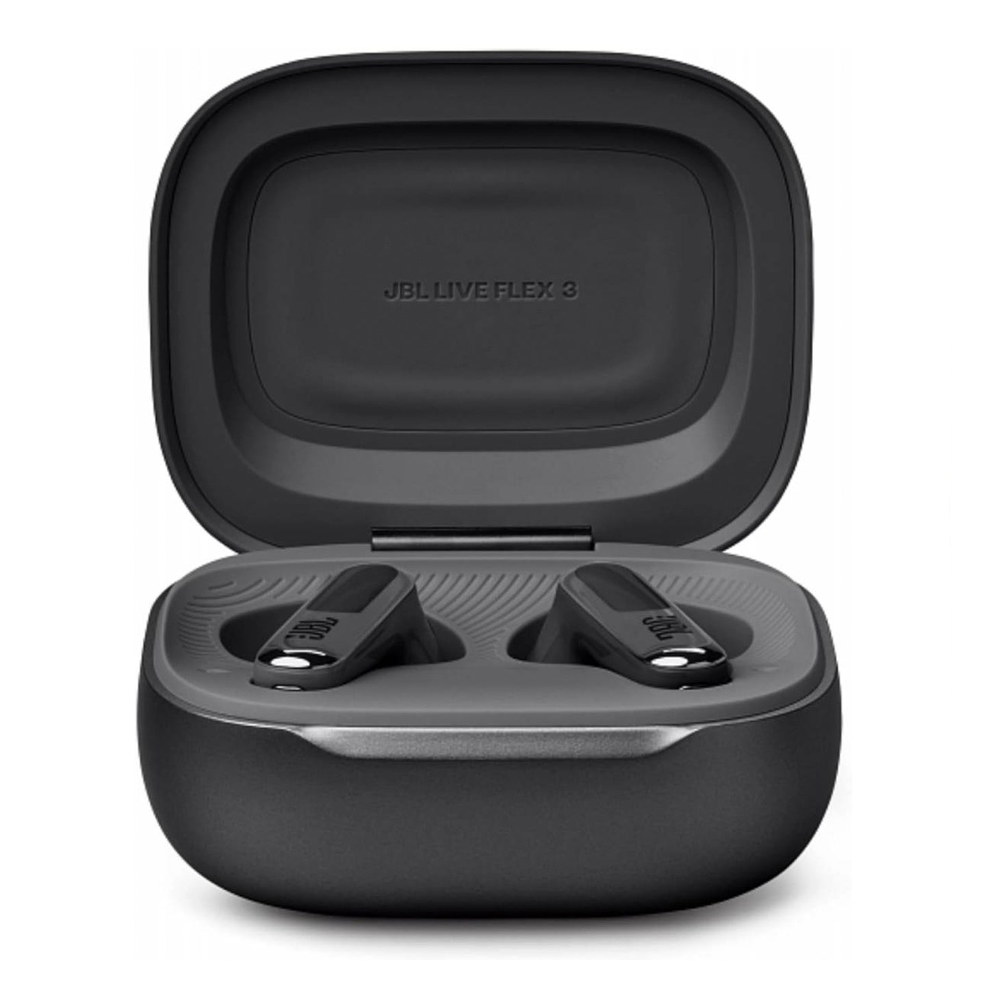JBL LIVE FLEX 3 True wireless noise-cancelling earbuds with open-stick design and 50 hours total playback plus wireless charging, Black