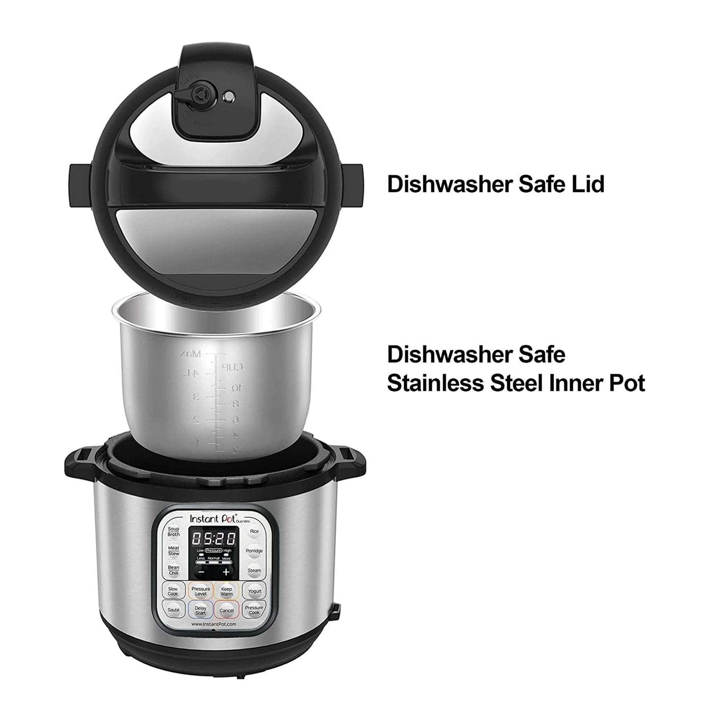 Instant Pot DUO6, 1000W 7-in-1 Smart Multi Cooker, 5.7L Electric Pressure Cooker