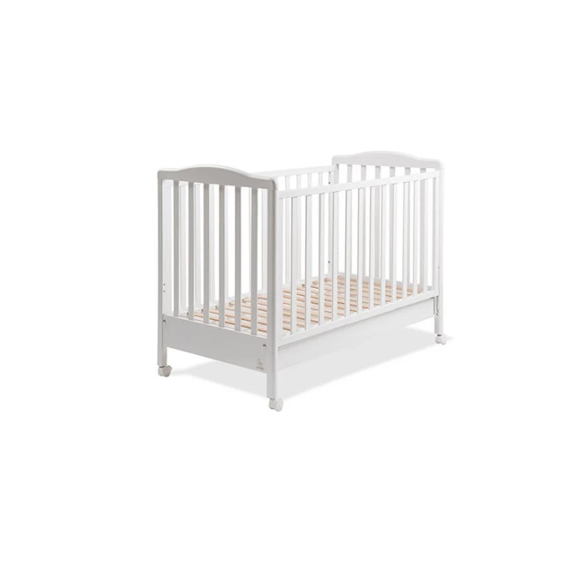 Italbaby Flash Ivory Wooden Cot, White (8022788213672)