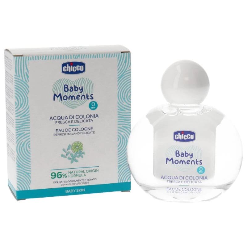 Chicco Baby Moments Eau De Cologne Refreshed And Sensitive For Baby Skin,100 Ml