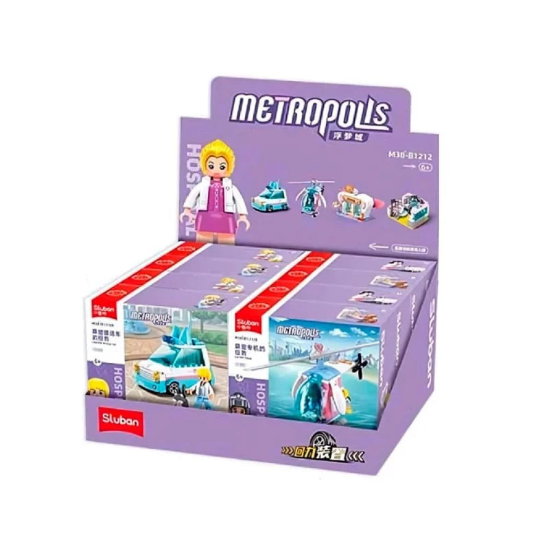 Sluban - Metropolis - Pet - 4 Types - Building Blocks- Age 6+