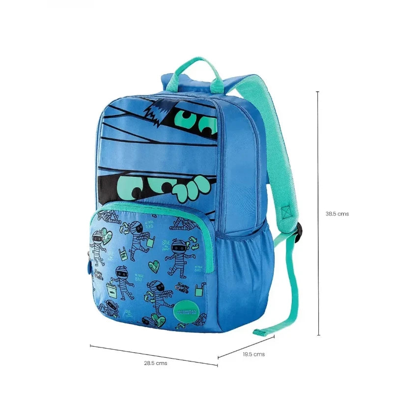 American Tourister Diddle 2.0 Backpack Mummy Blue 25L Travel Backpack 1 Year Warranty Padded Shoulder Straps and Multiple Compartments for Laptop and Everyday Use