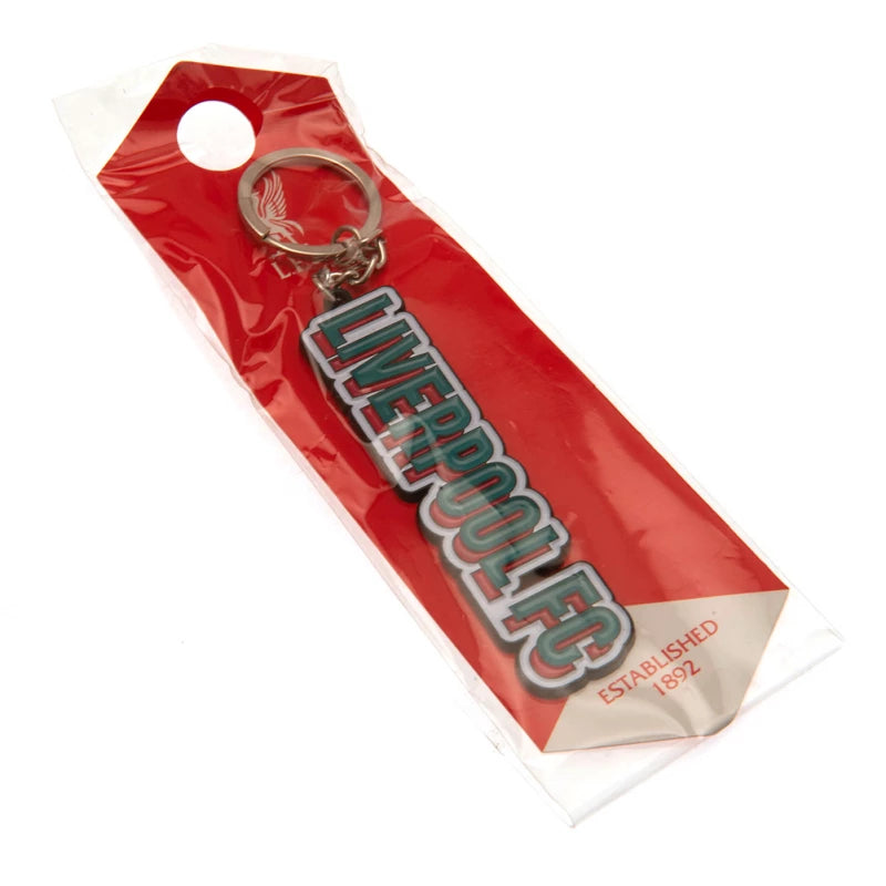 Liverpool FC Text Keyring Official Merchandise 95mm x 20mm Keychain Gift