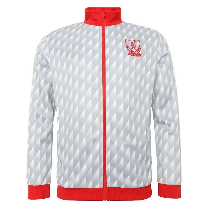 Liverpool FC Adults Heritage 1989 Grey Away Track Jacket Size XL Retro Football Fan Apparel