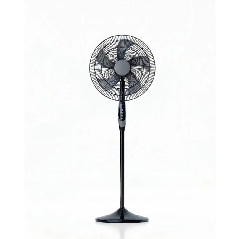 Goblin Stand Fan GOB-SF18-BK – Floor standing fan with stable base, 3 speed settings, oscillating head, and adjustable height for powerful and comfortable airflow with a practical design for home and office use
