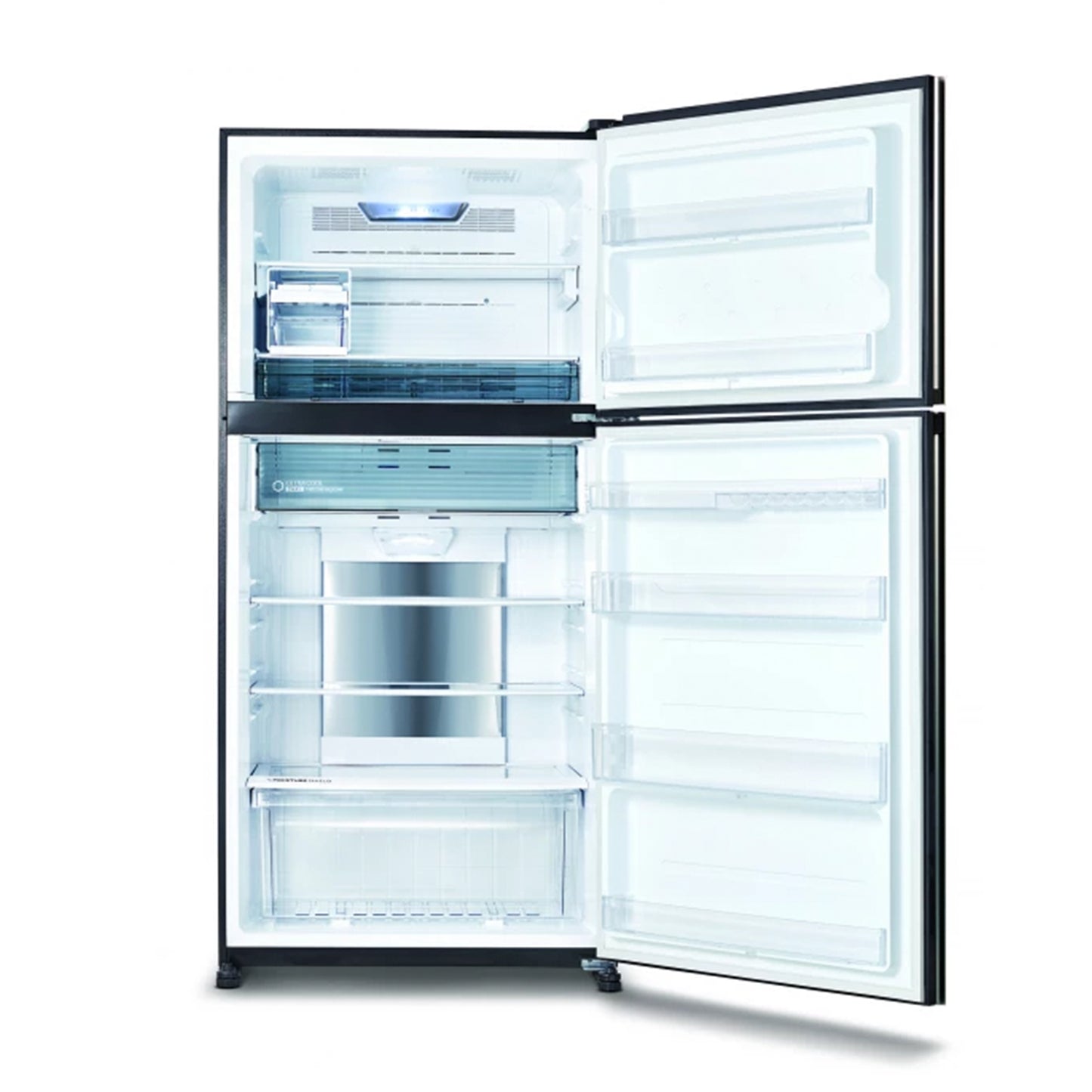 SHARP J-Tech Inverter Refrigerator 637 Liter Black Glass A++ (SJ-GT820G-BK1)