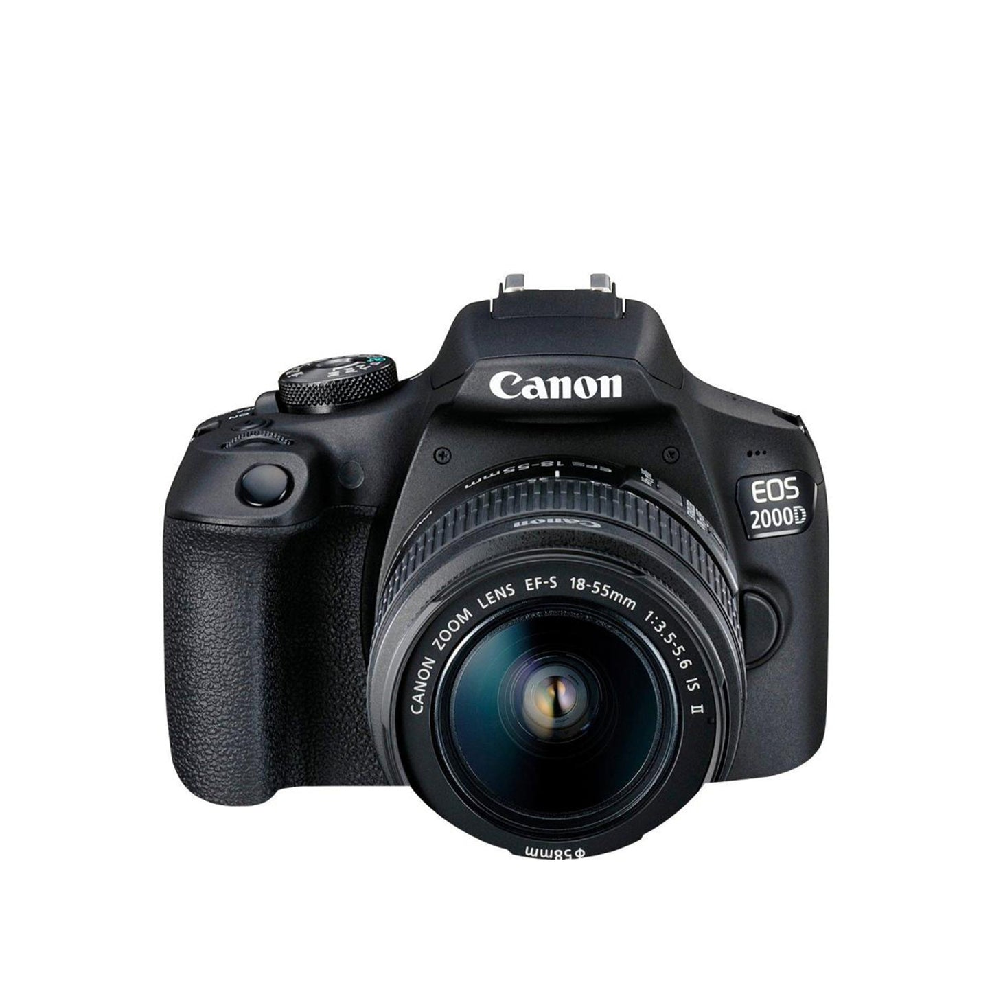 Canon EOS 2000D DSLR Camera and EF-S 18-55 mm f/3.5-5.6 is II Lens, Black (2728C002AA)