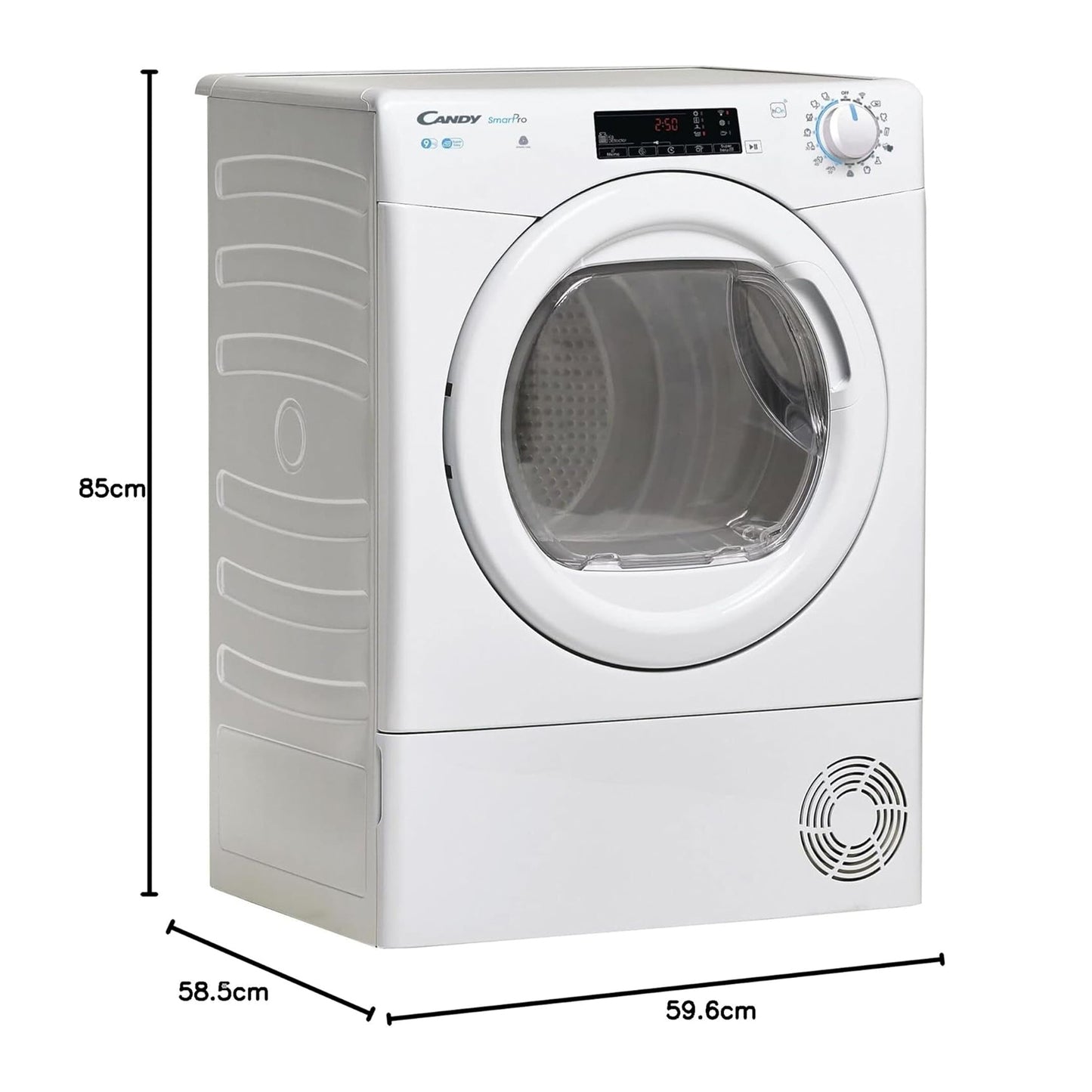 Candy Dryer Smart Pro 9KG Condensor White (CSOE C9TE-S)
