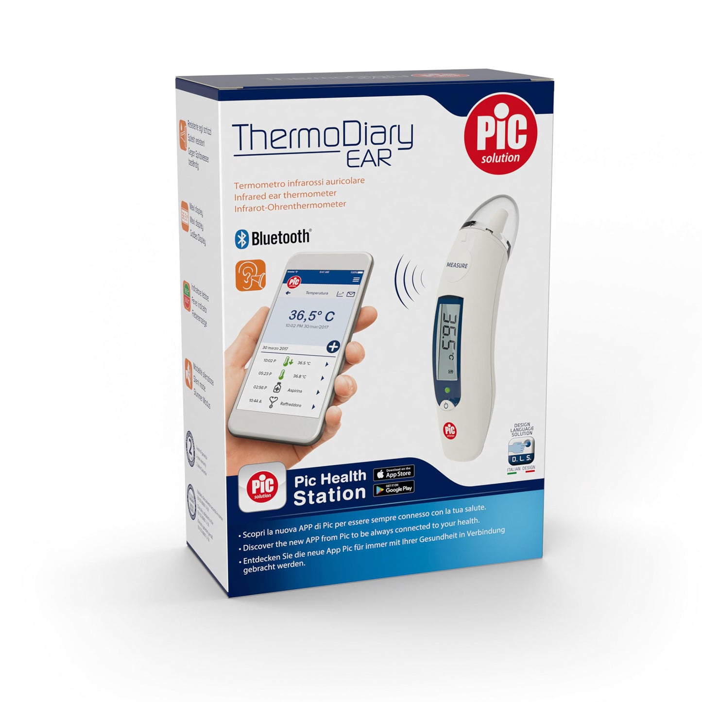 Pic Solution ThermoDiary Head Thermometer (8058090009214)