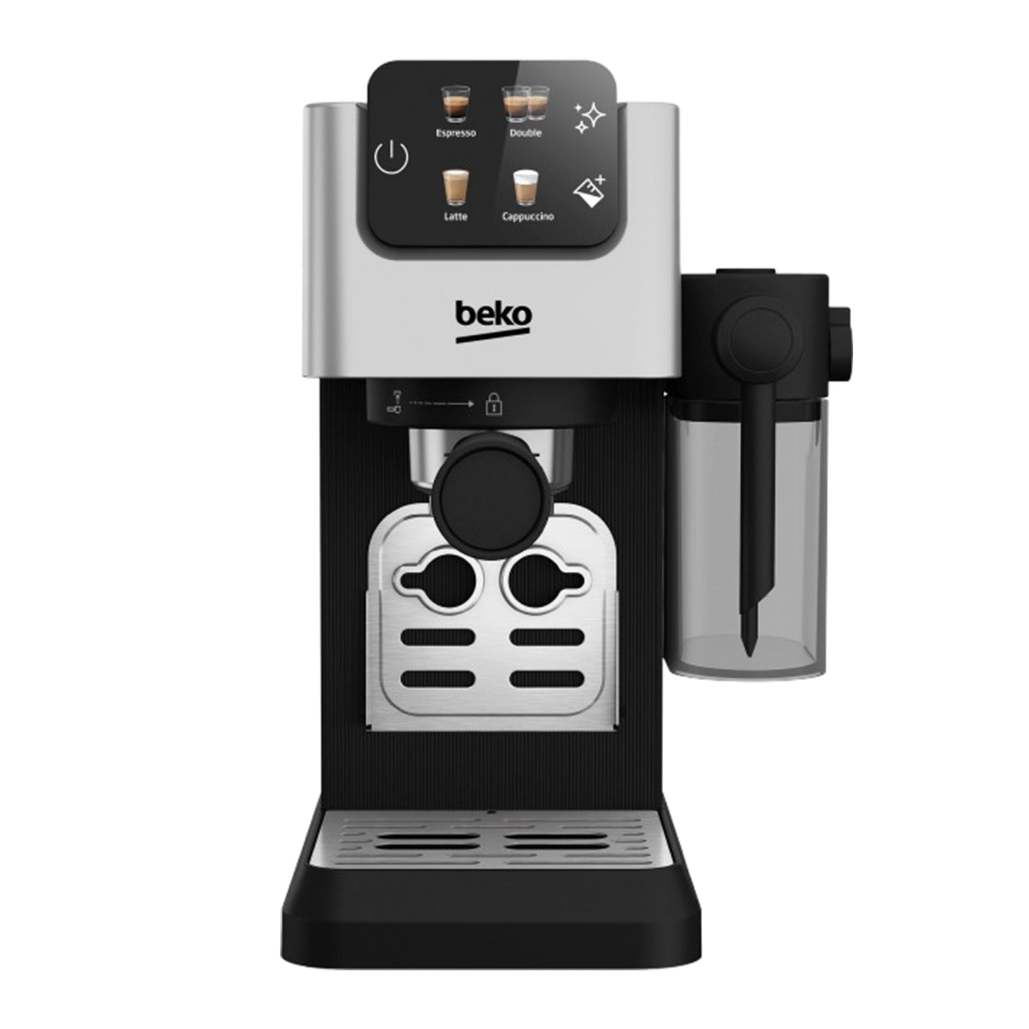 Beko Espresso Coffee Machine 15 Bar 1628W Cup Size Adjustment with Milk Container (CEP 5304 X)