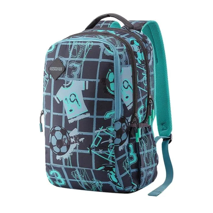 American Tourist PAZZO+ Backpack 01 (Grey/Mint) – Stylish Design