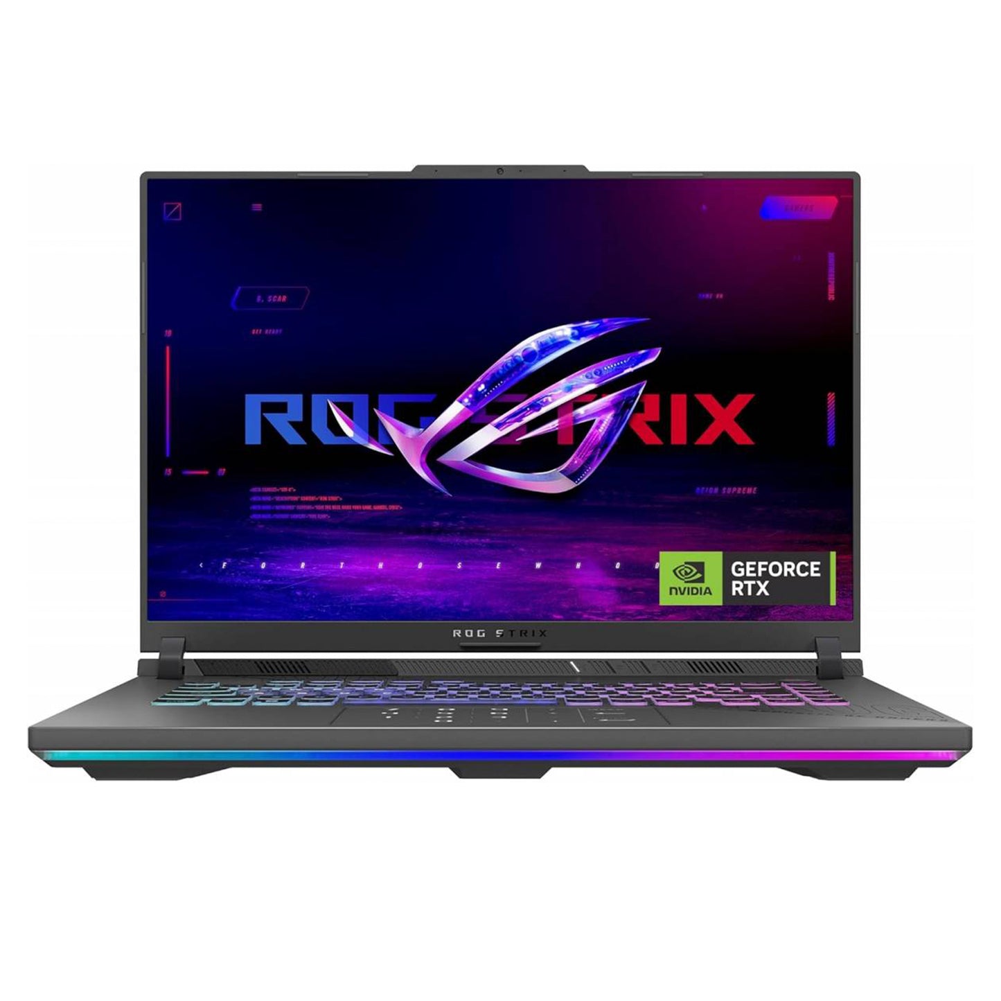 Laptop ASUS ROG Strix G16 AMD Ryzen™ 9 8940HX Processor Up to 5.3GHz NVIDIA® GeForce RTX™ 5070 Ti Laptop GPU 12GB GDDR7 32GB DDR5-5200Hz 16-inch FHD+ 165Hz IPS-level - Eclipse Gray (G614PR-RV057)