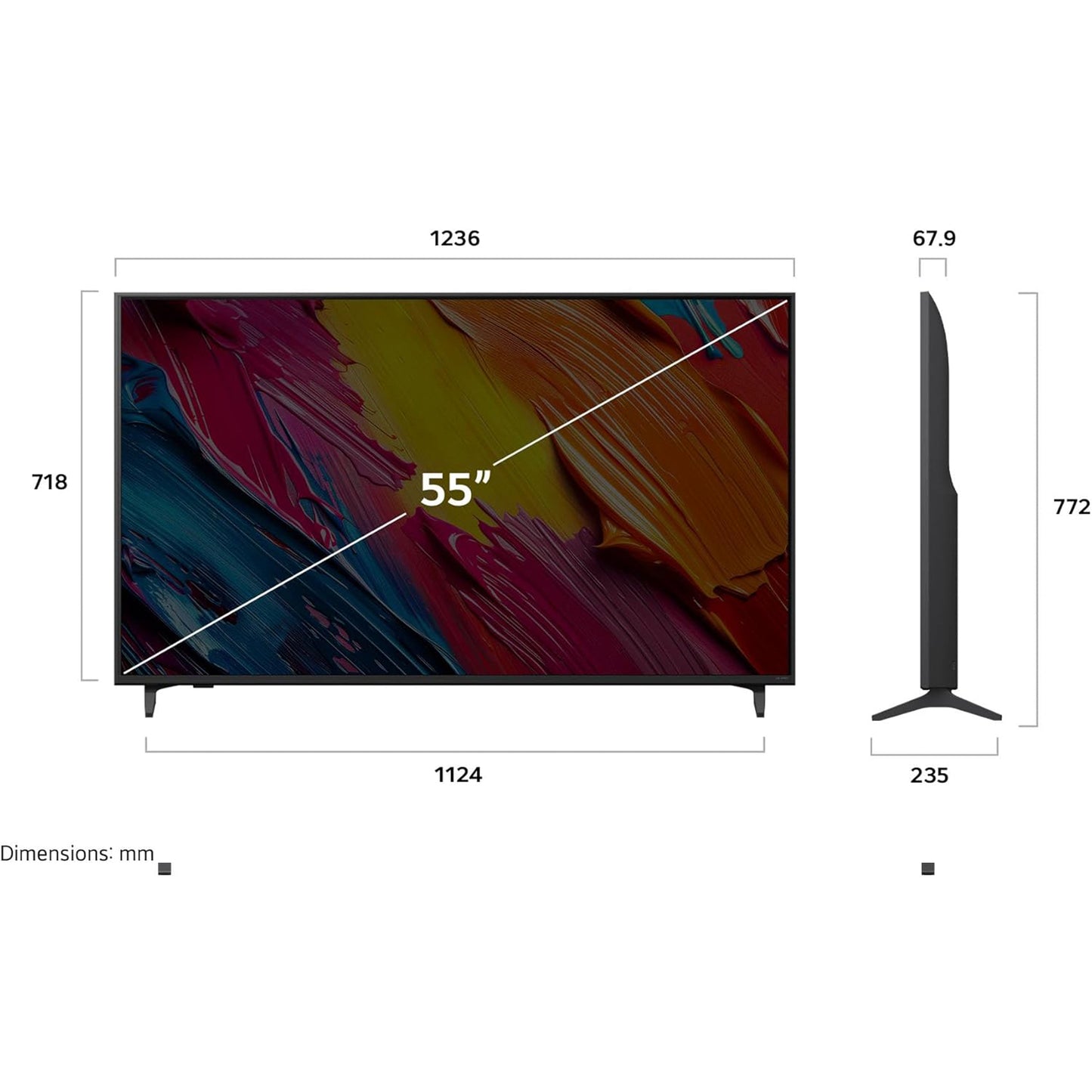 86 inch LG QNED AI QNED70 4K Smart TV AI Magic remote HDR10 webOS25 2025