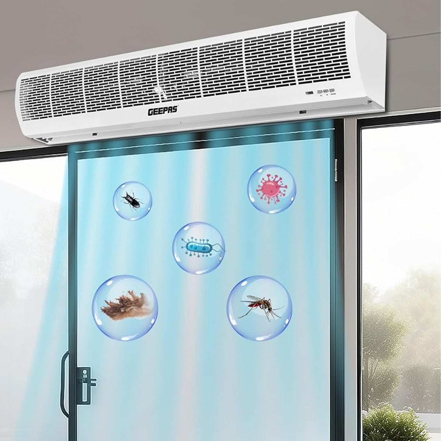 Geepas Air Curtain, 2 Speed Setting, Low Noise (GCT1213CFM)
