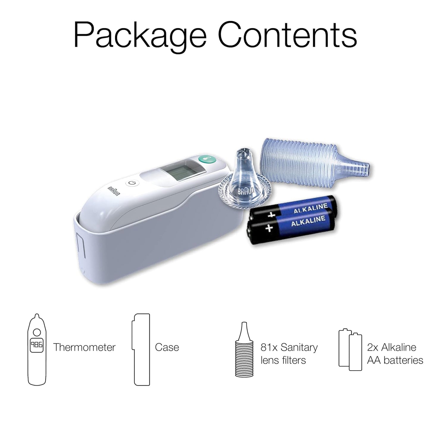 Braun Ear Thermometer Digital White (IRT6515)