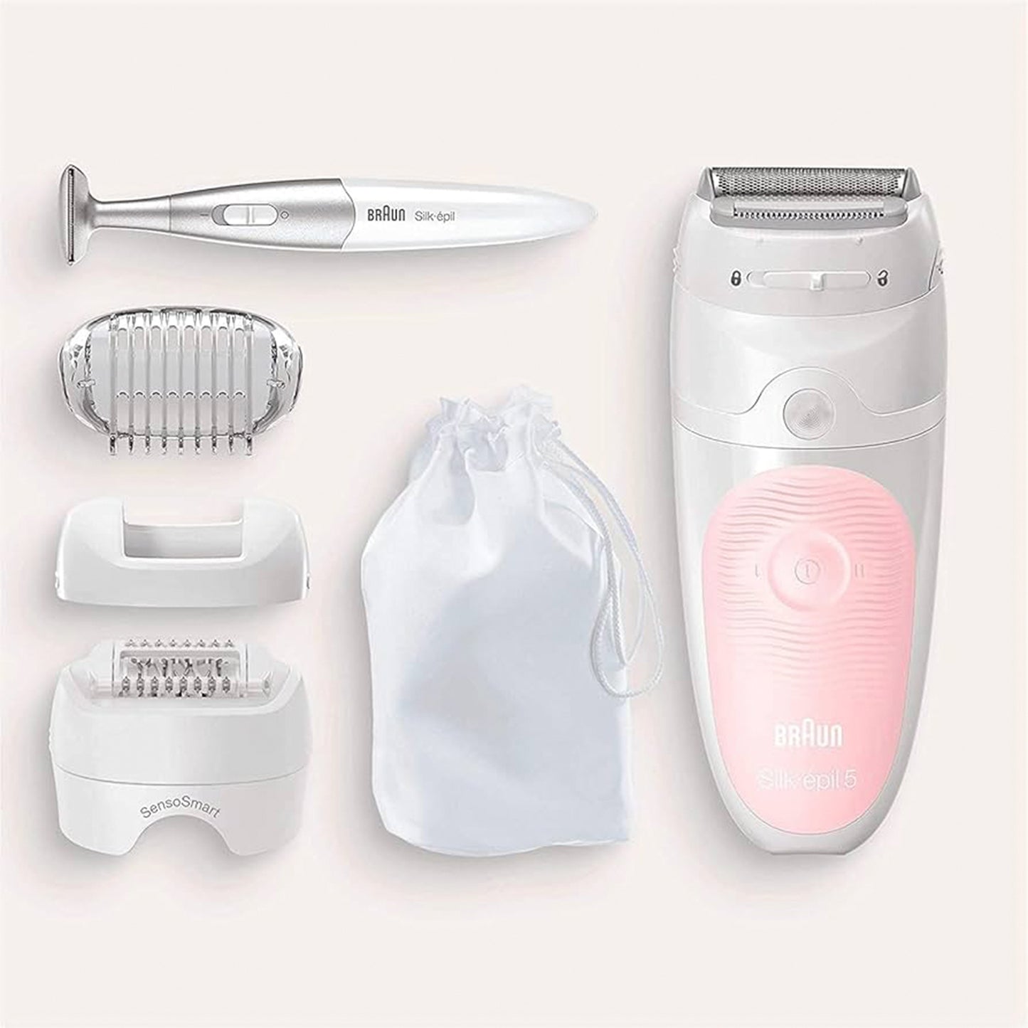 Braun Silk epil Wet & Dry epilator with 4 extras incl (SES5-820)
