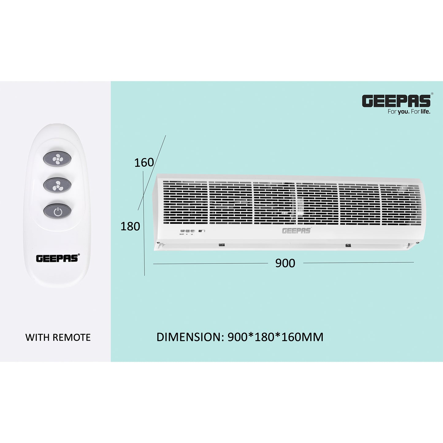 Geepas 90 cm Air Curtain (GCT9013CFM)