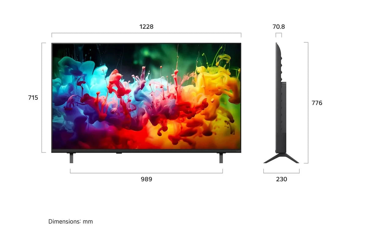 LG QNED Mini LED TV 55Inch, Smart & 4K, AI Assistant, Magic Remote & AI Voice Control