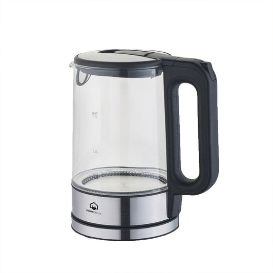 Home Electric Water Kettle 1.7 L 2200W - Glass(KK-588)
