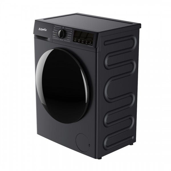 Samix fully automatic washing machine, 8 kg, black SNK-WM8KGB