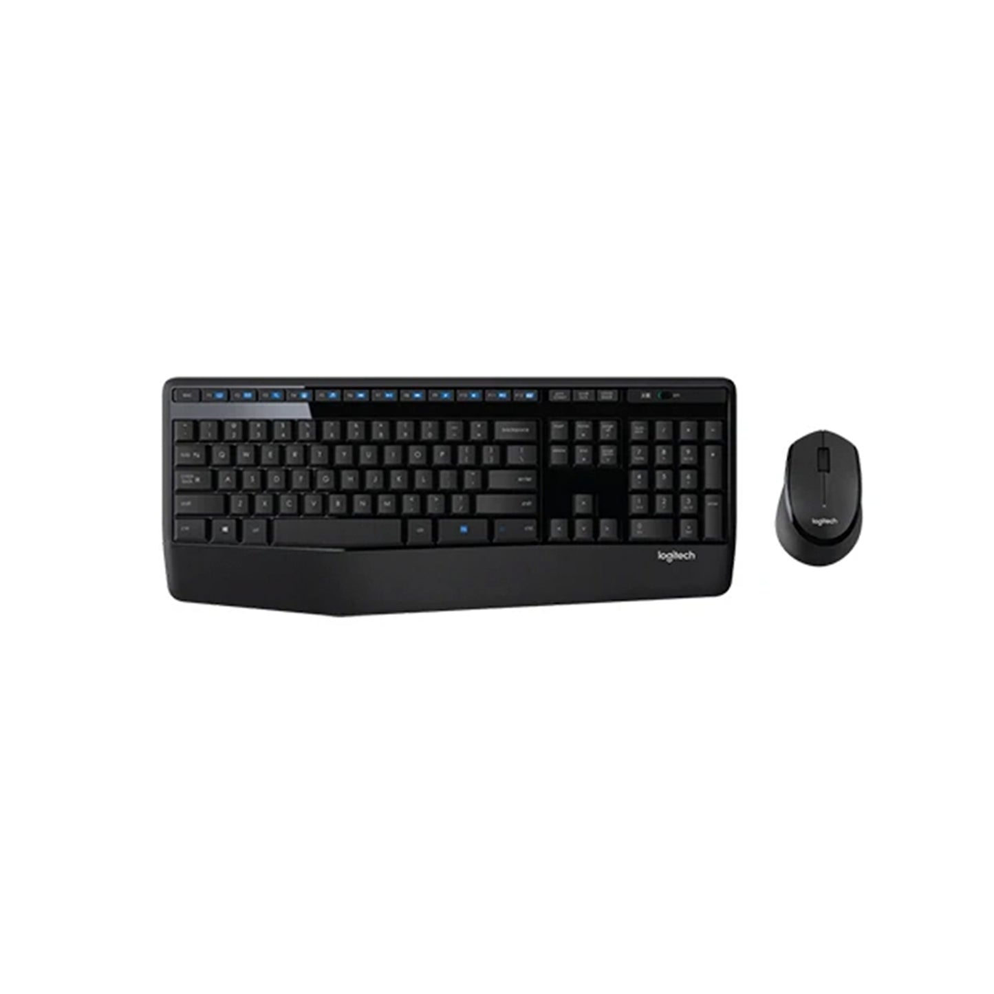 Logitech MK345 Wireless Combo Full-Sized Keyboard with Palm Rest and Comfortable Right-Handed Mouse - Black
