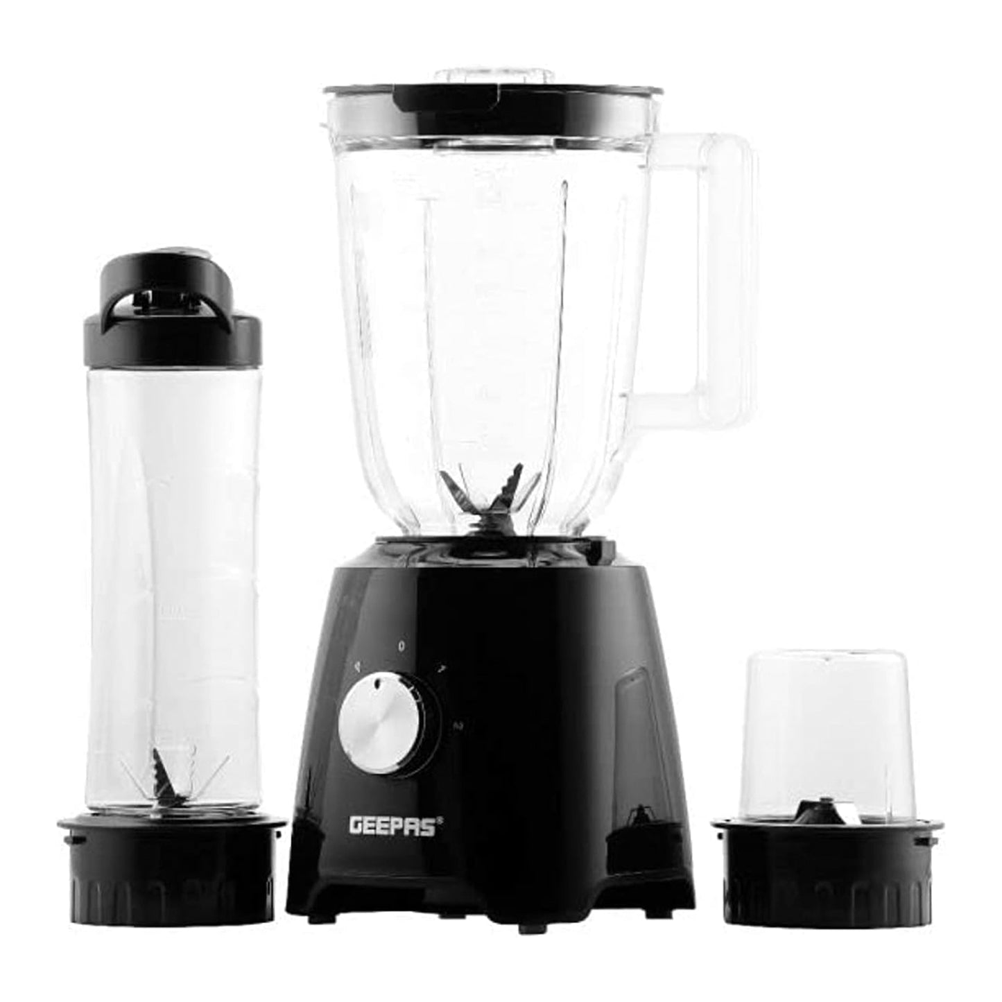 Geepas 3 in 1 Super Blender 1.5L & 500ml BPA Jar (GSB44033)