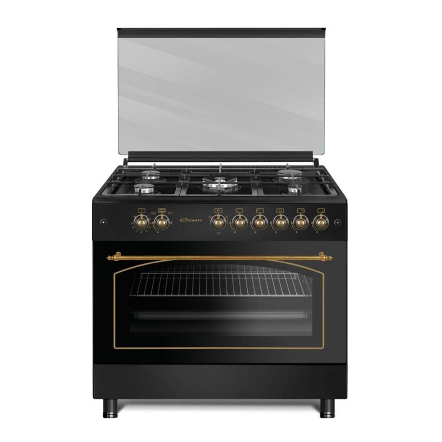 CONTI GAS COOKER - 90CM - 5 BURNERS - CAST IRON