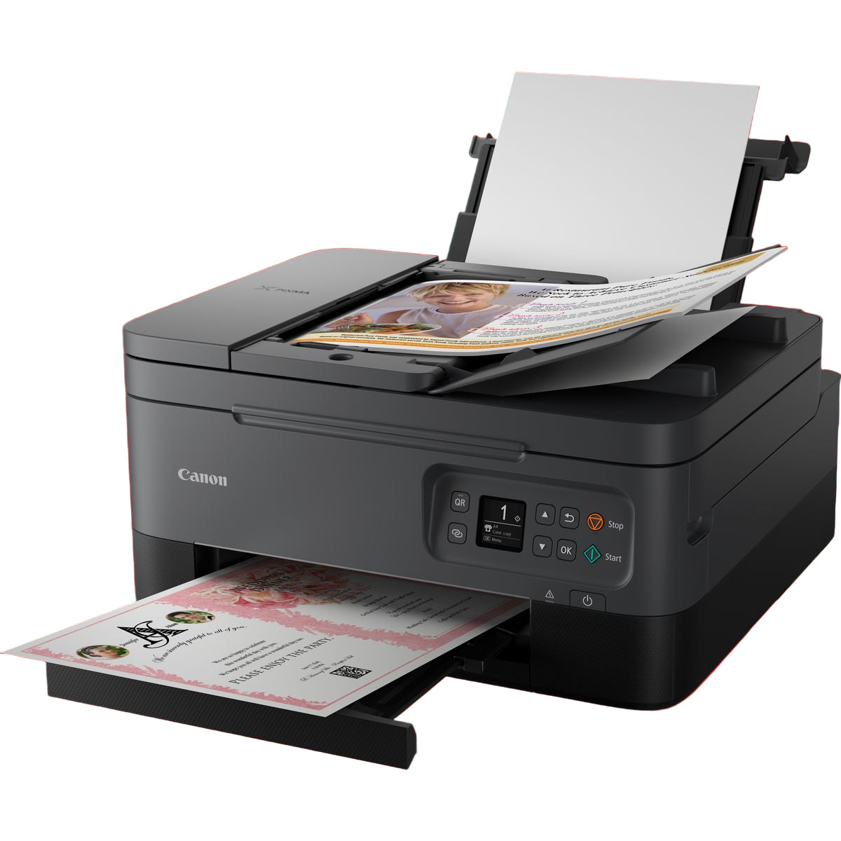 Canon PIXMA TS7440 Wireless Colour All in One Inkjet Photo Printer, Black