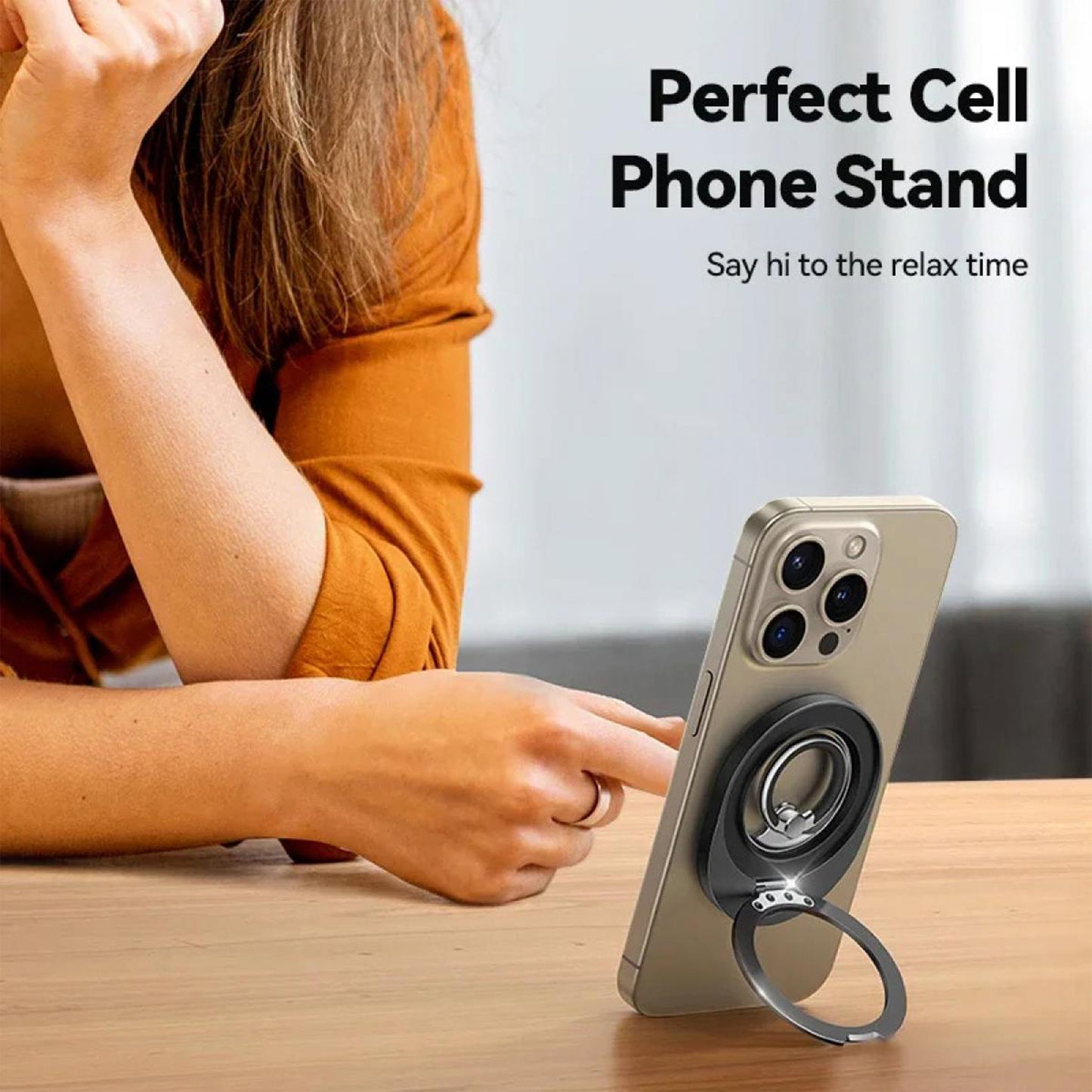 Joyroom JR-ZS420 Super Strong Magnetic Ring Phone Holder 360° Rotation Metal Kickstand - 18 Months Warranty