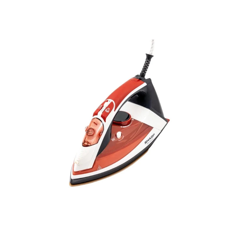 Sharp 2800W Steam Iron with Digital Control and Pearl Ceramic Soleplate, Powerful Performance for Fast and Efficient Ironing, Even Steam Distribution for Different Fabrics