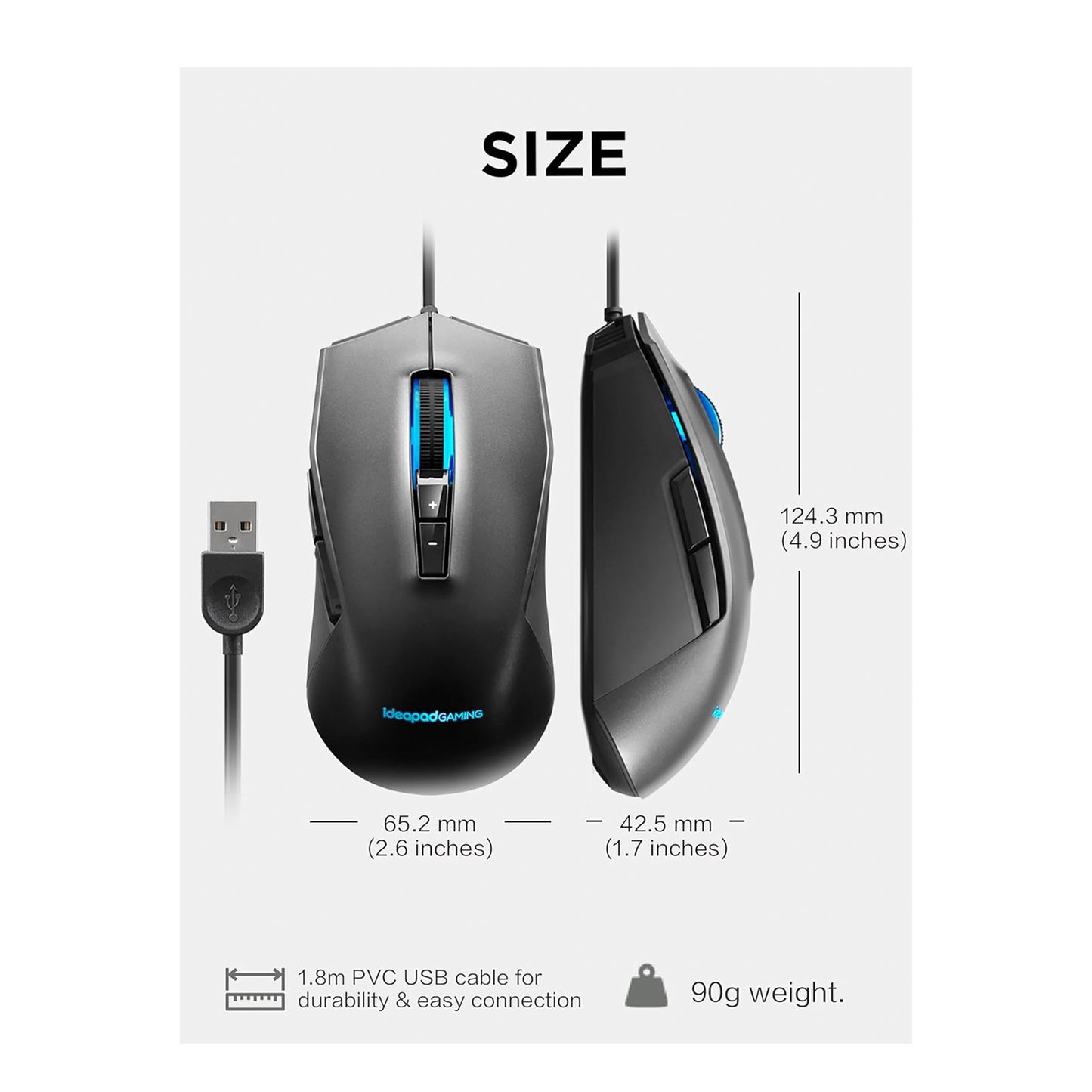 Lenovo IdeaPad Gaming M100 RGB Mouse (GY50Z71902)