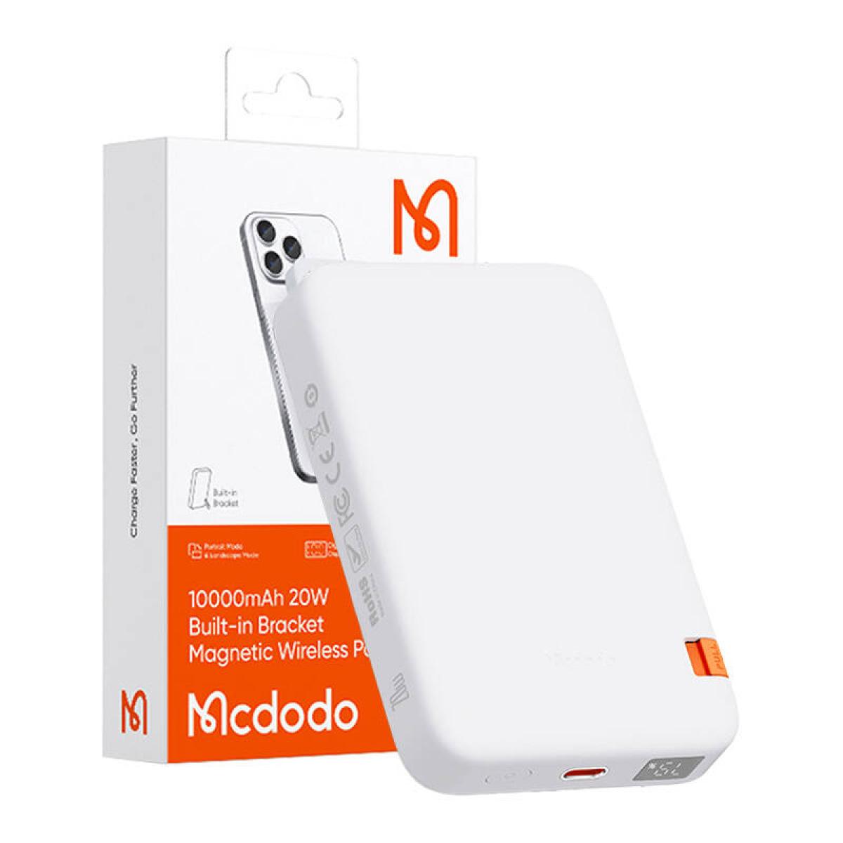 Mcdodo Magnetic Power Bank MC-5100 Magnetic Power Bank with Stand 10000mAh, 20W Wireless Portable Charger