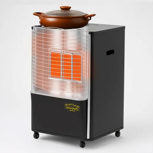 Romo International Original Round 3-Burner Stove for Heating and Cooking