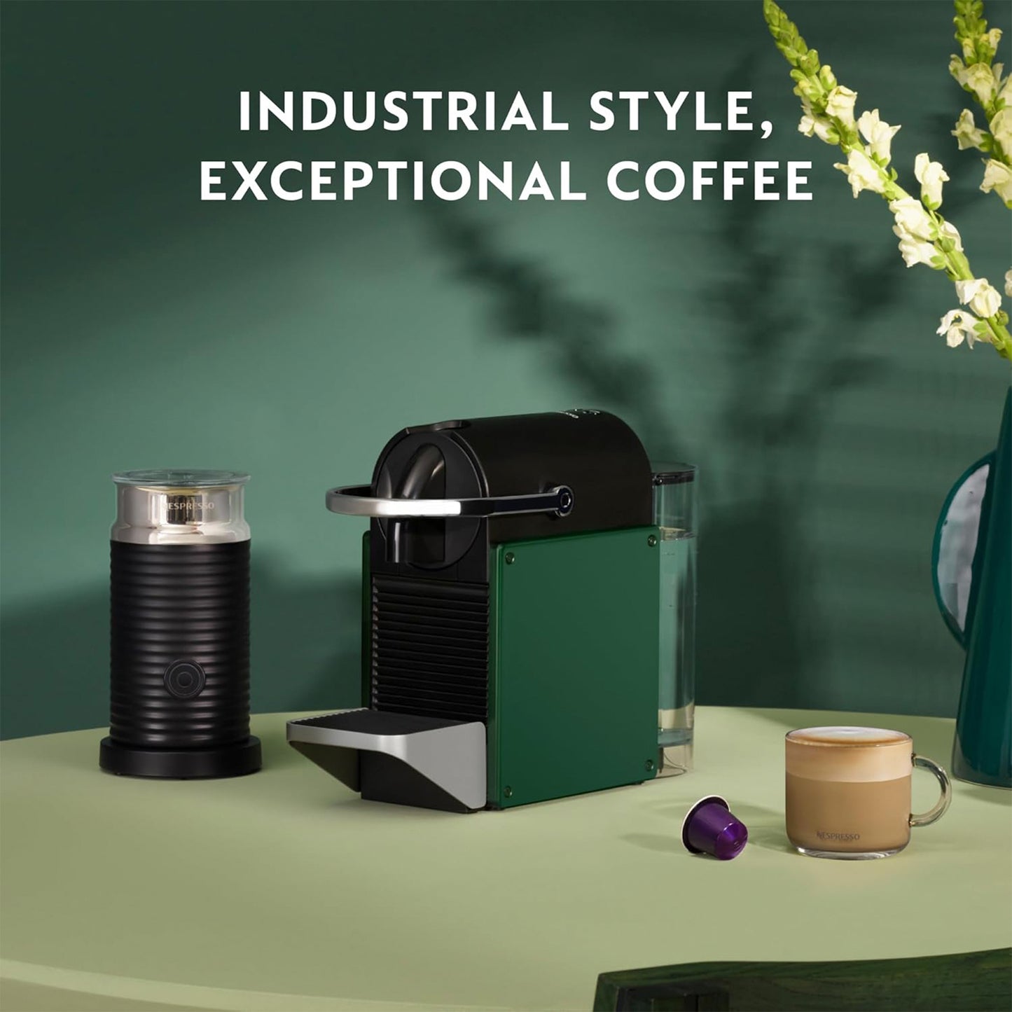 Nespresso Pixie coffee machine by Nespresso, Dark Green