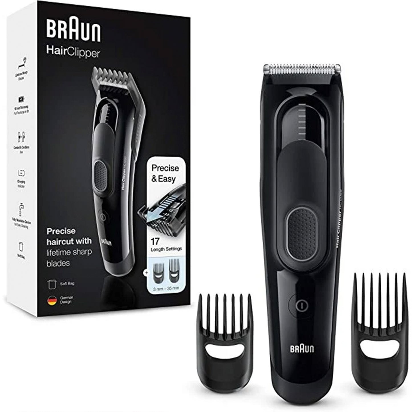 Braun Hair Clipper Black (HC5050)