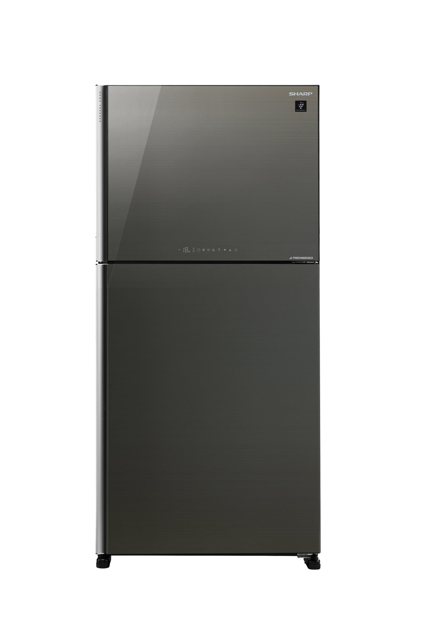 SHARP Refrigerator 594 Liter Dark Silver Glass Door A++ - (SJ-GT760G-DS1)
