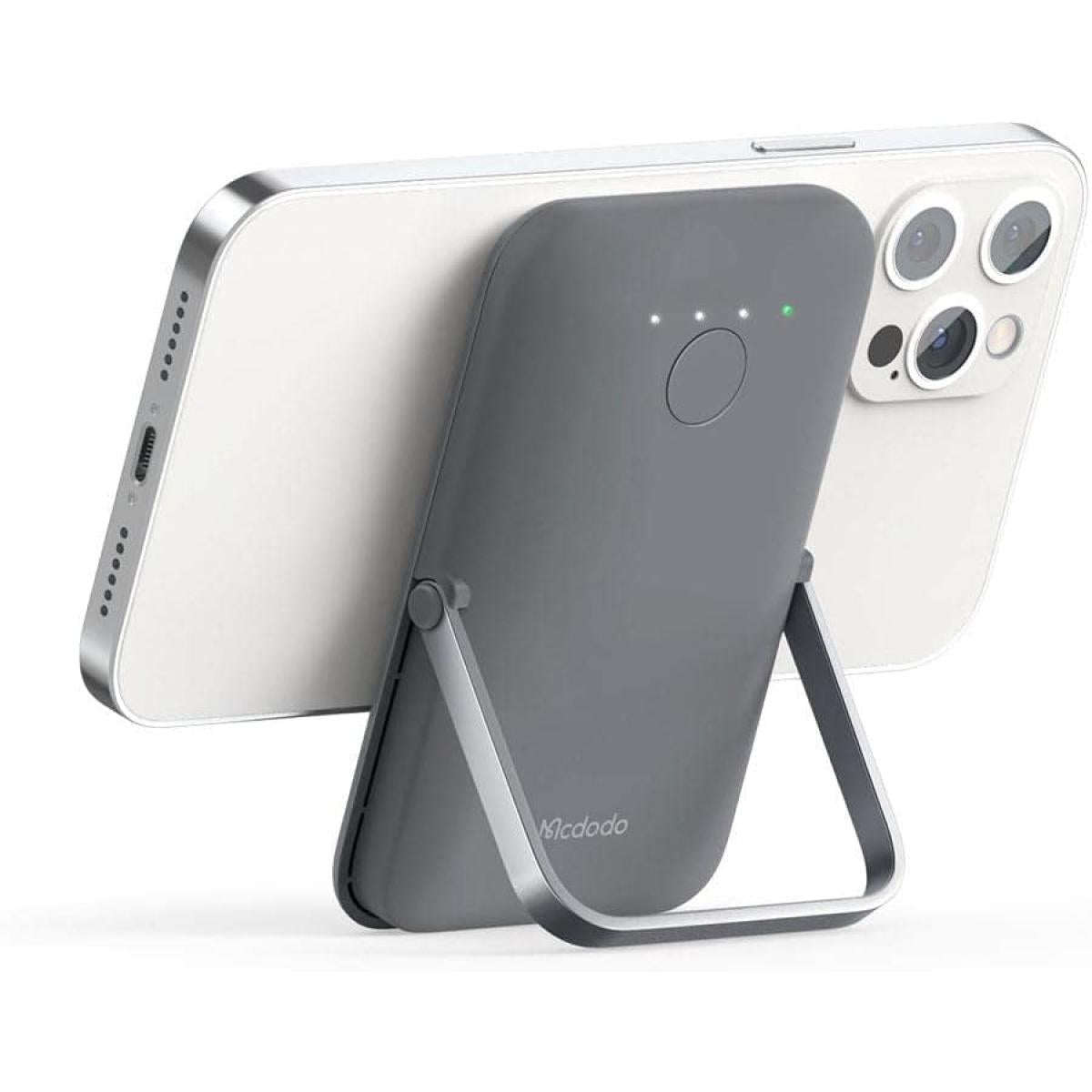Mcdodo Magsafe MC-7050 Magnetic Power Bank, 20 W, 5000 mAh (Grey)