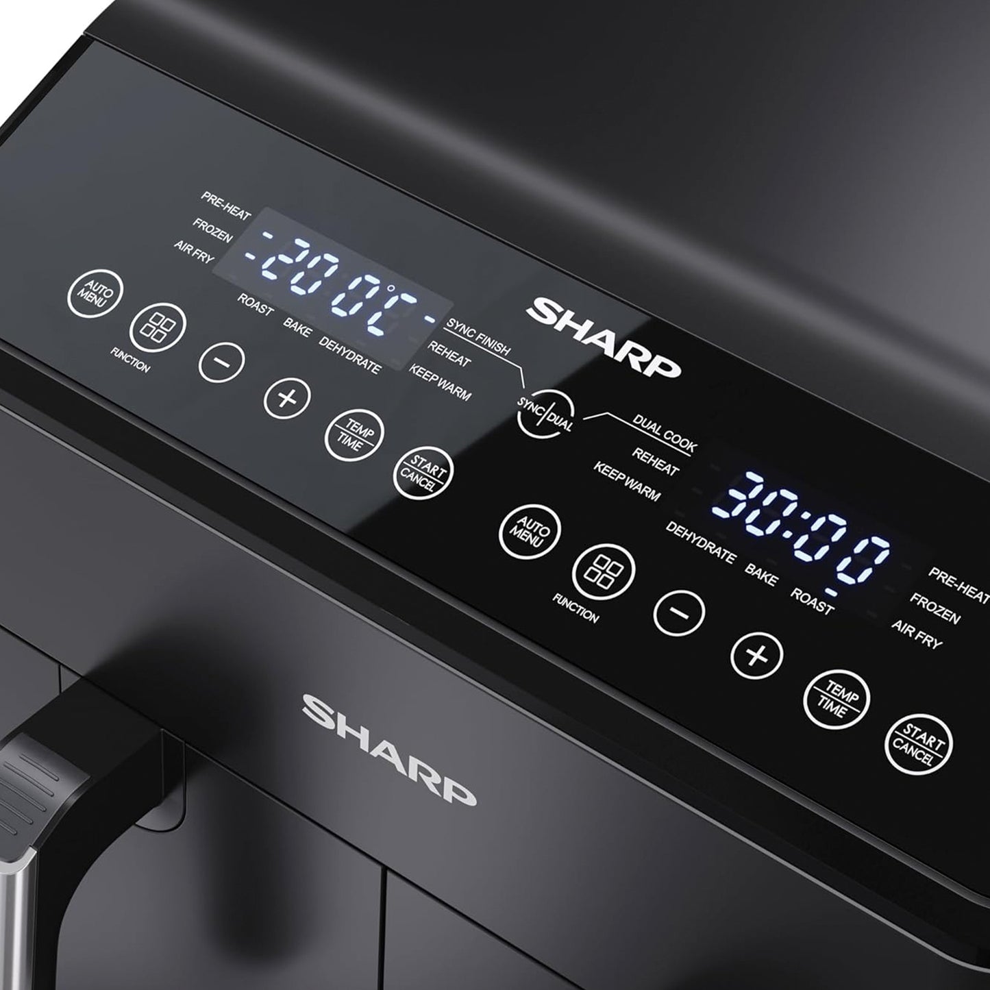Sharp Air Fryer 8 Liters 2 Drawers (KF-DF80RT-K3)
