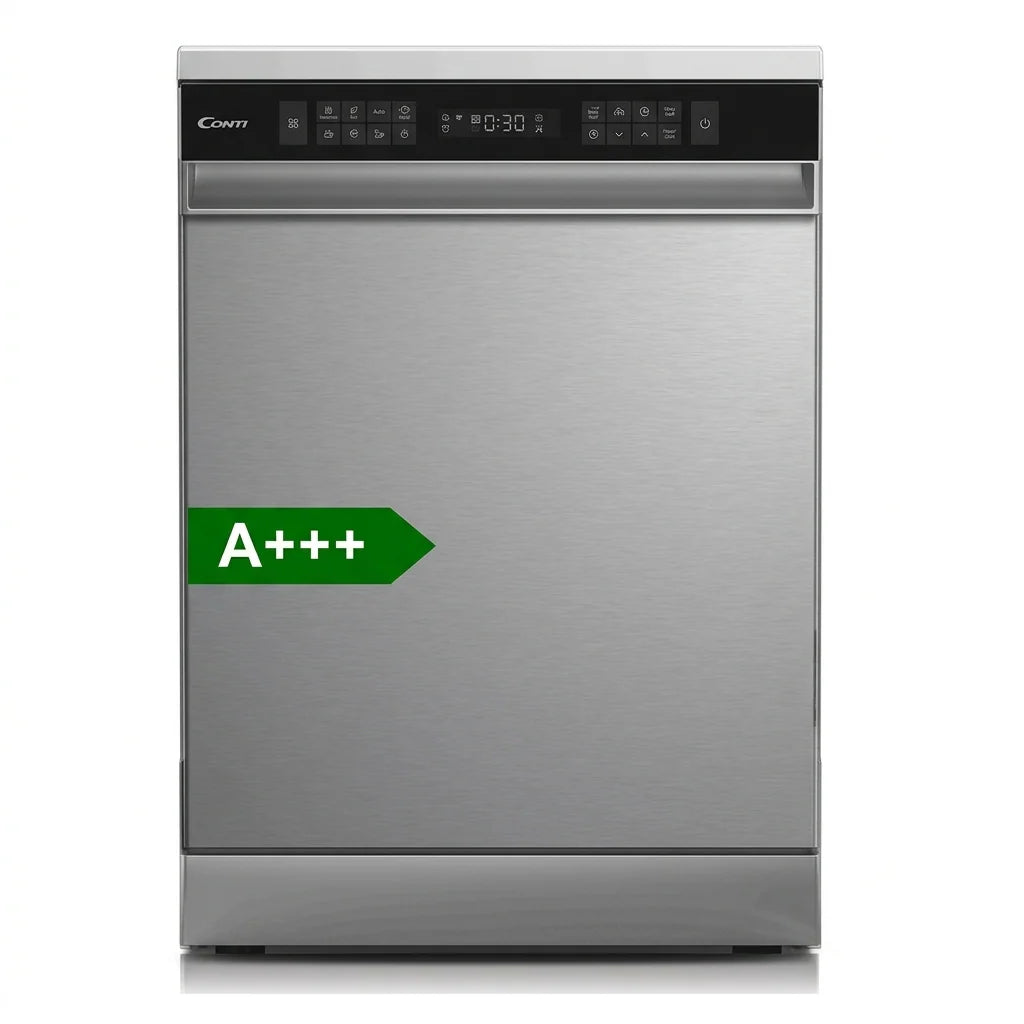 Conti Dishwasher, 6 Programs, 14 Place Settings, Silver