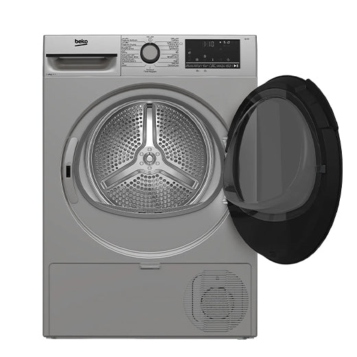 Beko Dryer 12 kg Silver Inverter Heat Pump IronFinish A++ (BM3T12NXS)