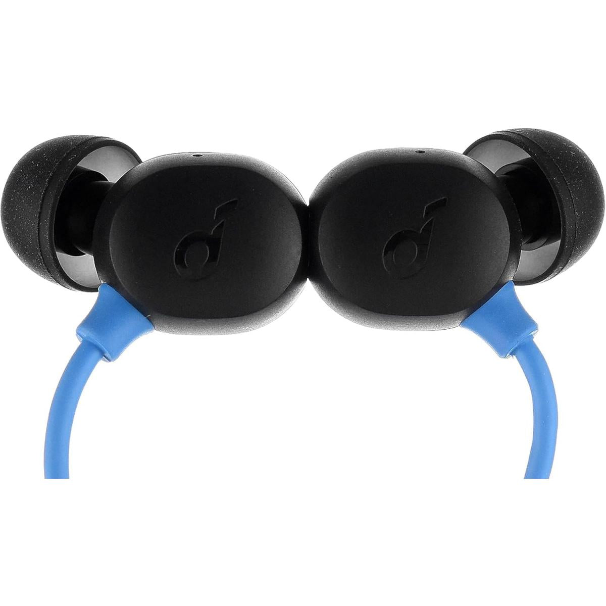 Anker soundcore life u2i bluetooth neckband with 22 h playtime, 10 mm drivers, clear calls, usb-c fast charging, foldable & lightweight build, ipx5 waterproof Black - 18 Month Warranty
