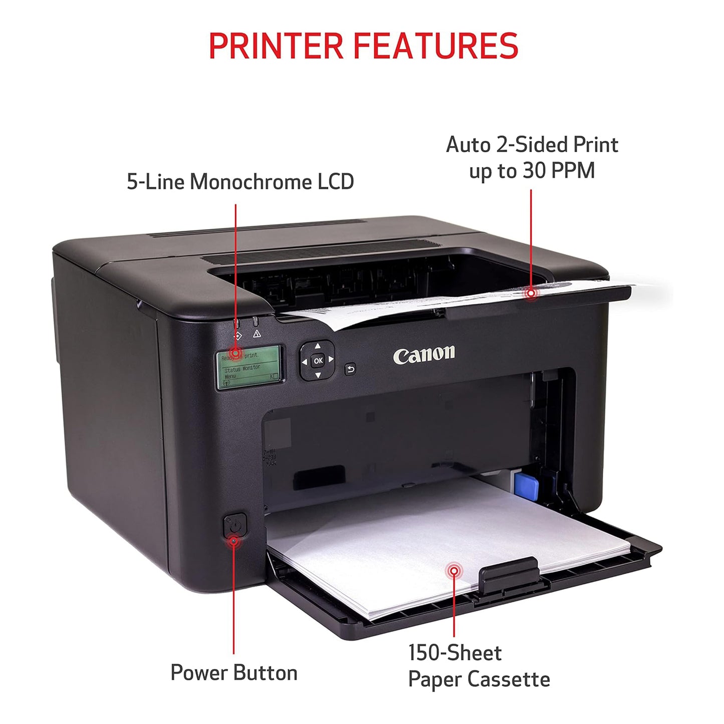 Printer Canon imageCLASS LBP122dw Duplex 2400 x 600 DPI A4 Wireless & Netwrok Monochrome Laser Printer - 3 Year Warranty