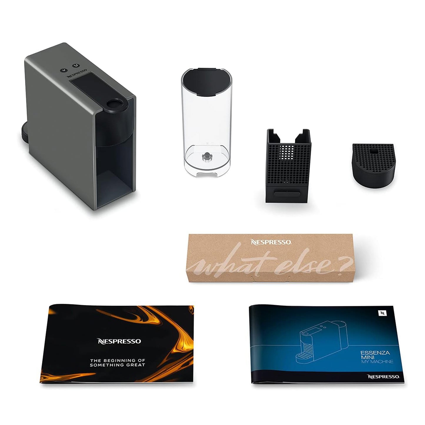 Nespresso Essenza Mini coffee machine by Nespresso, Grey